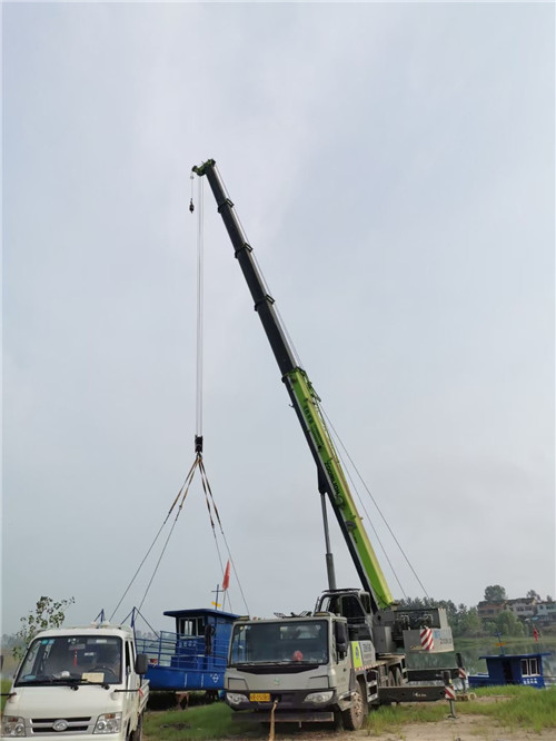 建安区桥梁建设吊装案例